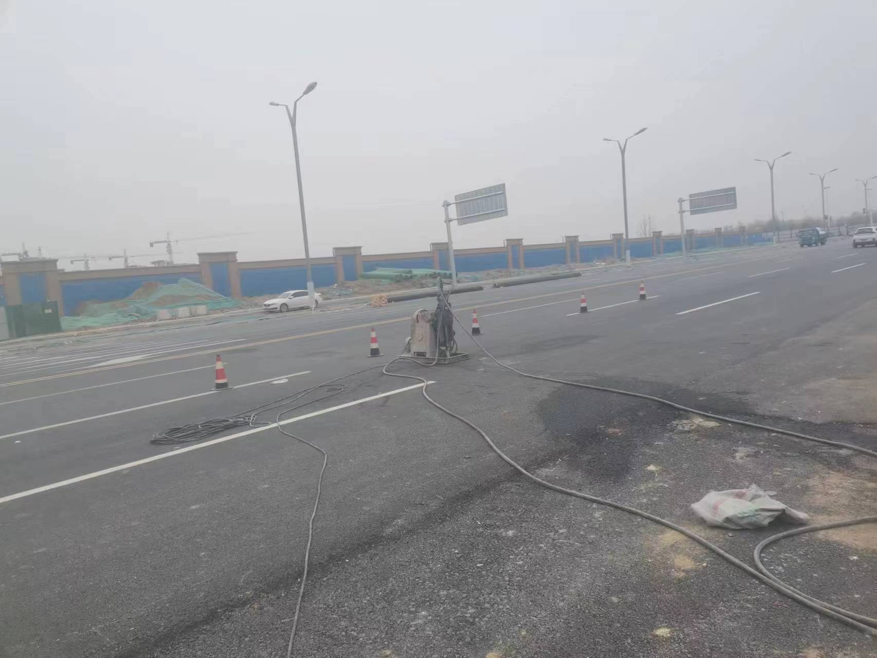 和庆镇马路注浆